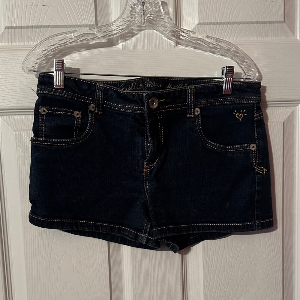 Chic Dark Blue Jean Shorts for Women